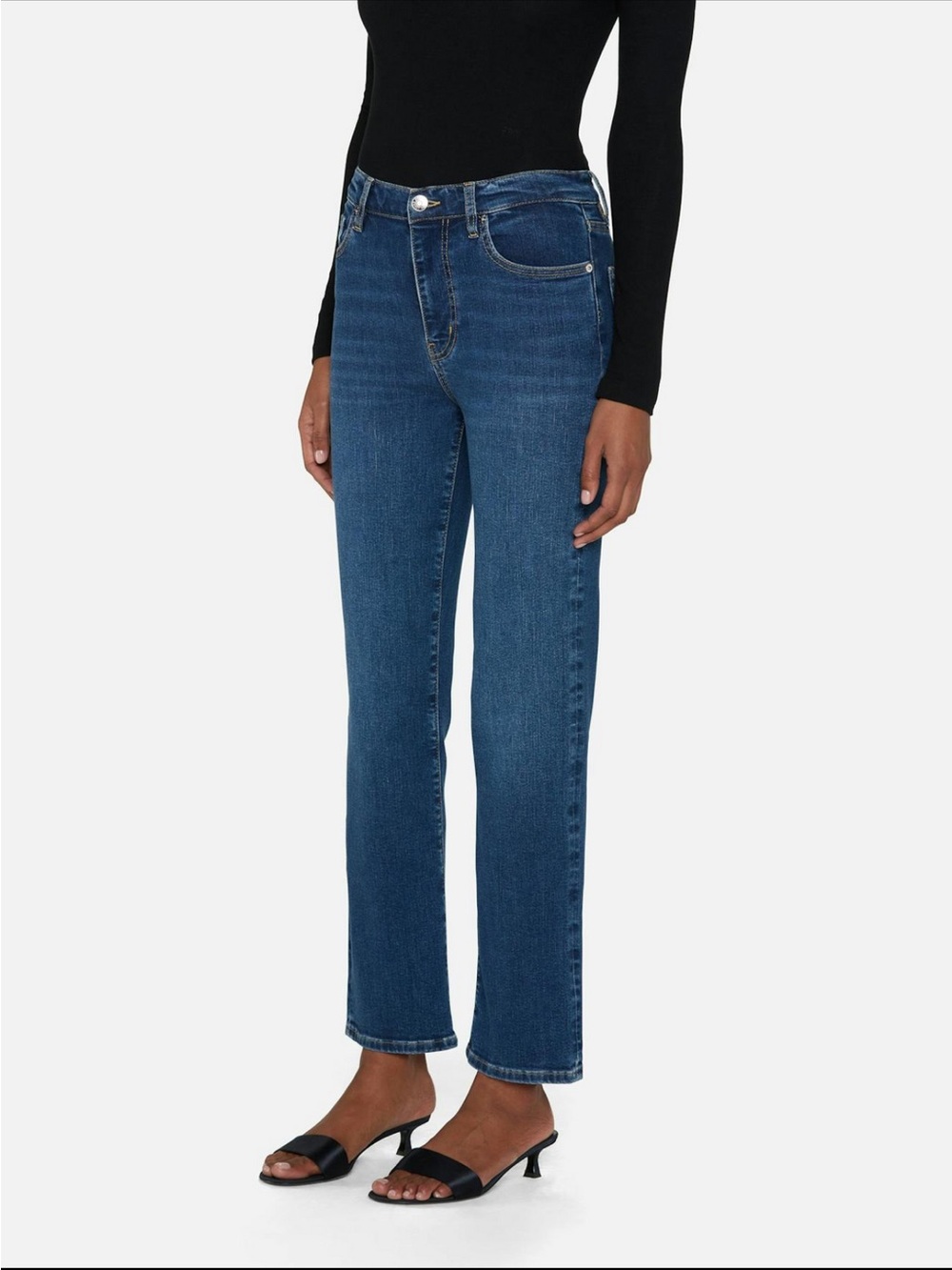 FRAME Le Sleek Straight Jeans Femma Size 30 High Rise